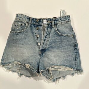 New denim shorts
